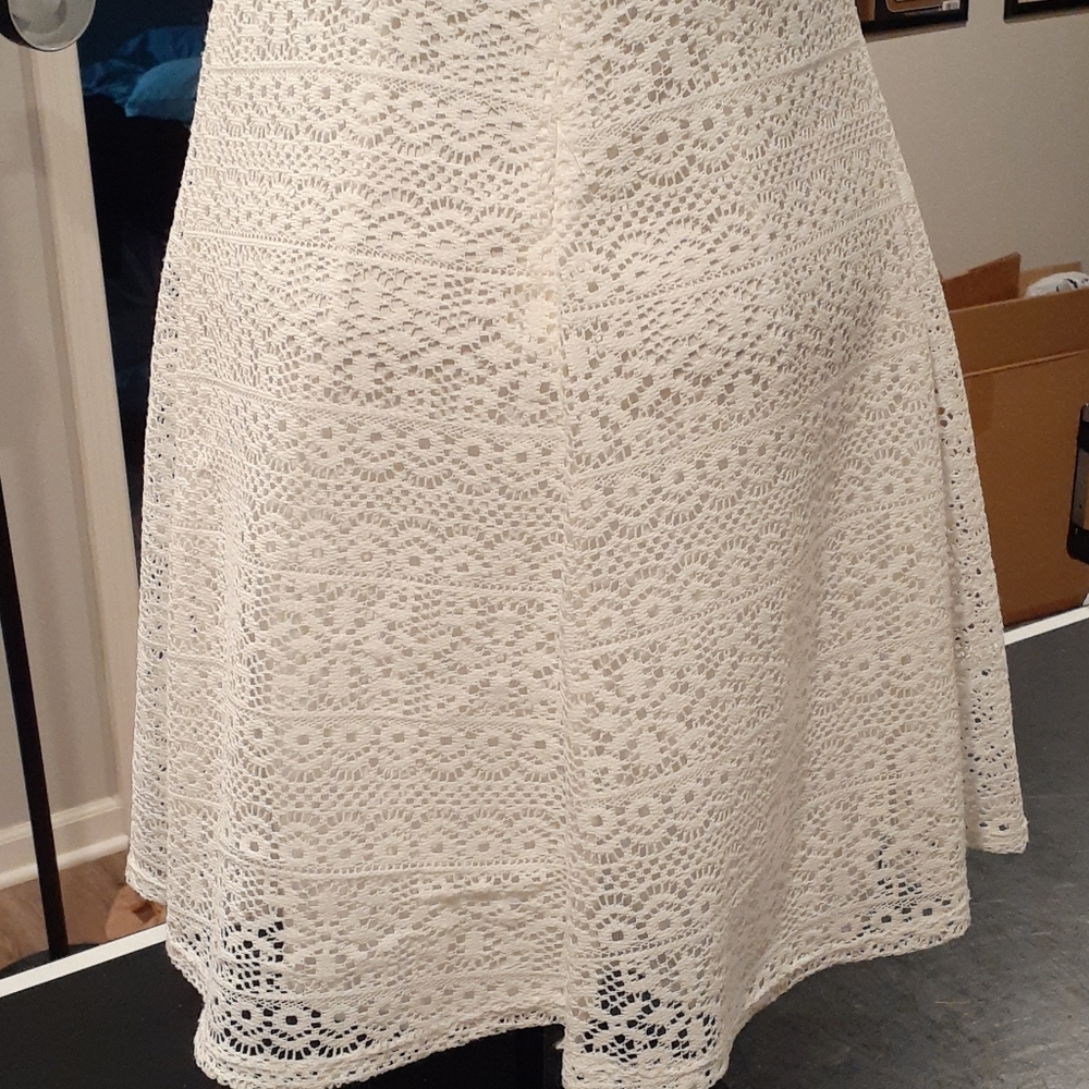 NWT Notations White LACEY Lined Dress Petite NWT - Picture 9 of 15